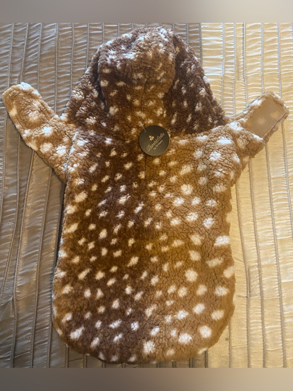 BumbleBella by Jill Martin - NEW -  Sherpa Pet Jacket w/Belly Closure.